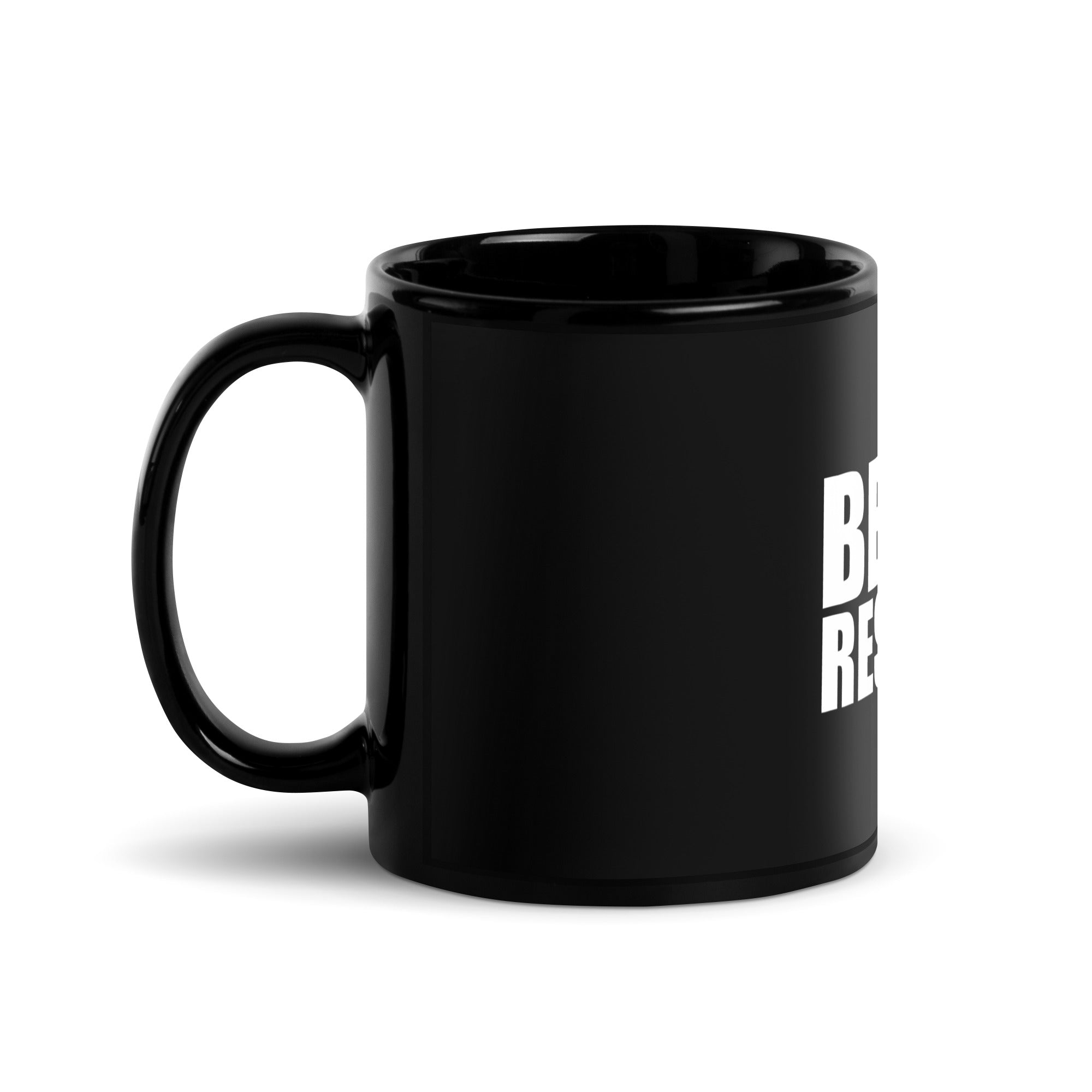 Beard Respect Black Glossy Mug