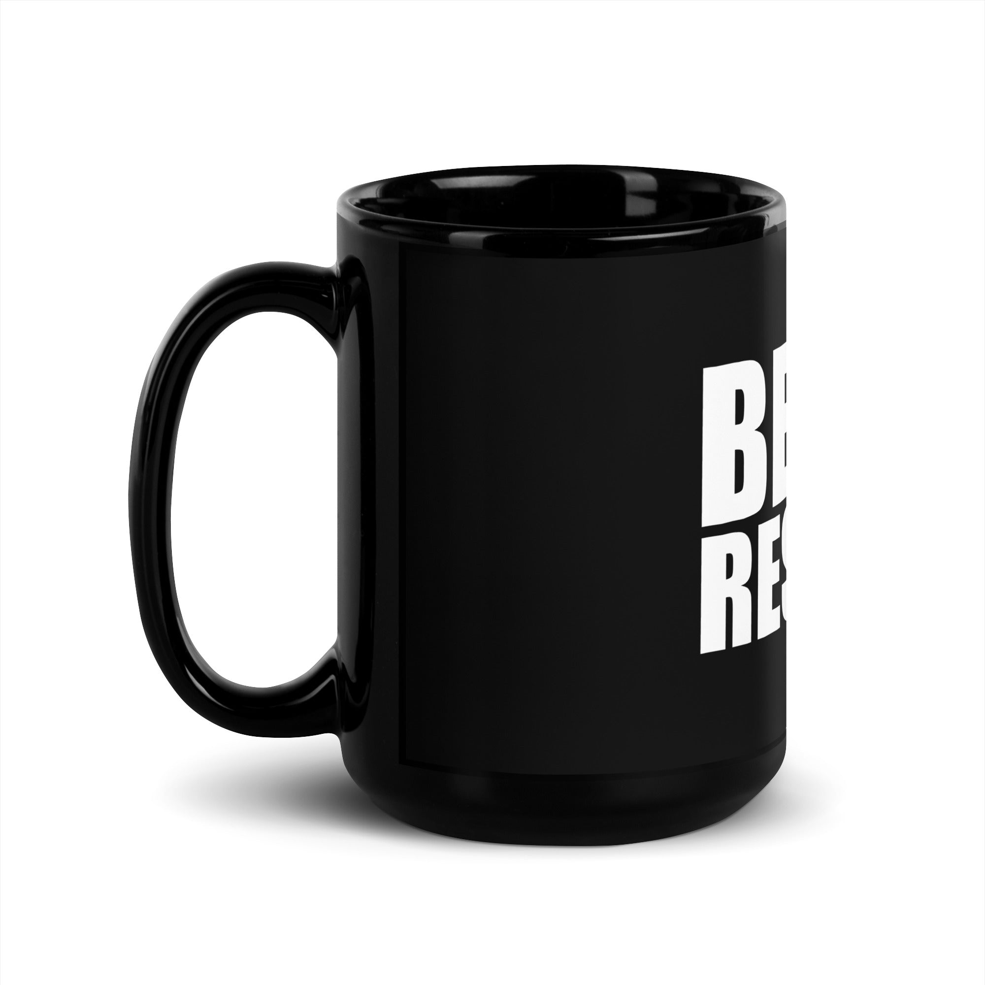 Beard Respect Black Glossy Mug