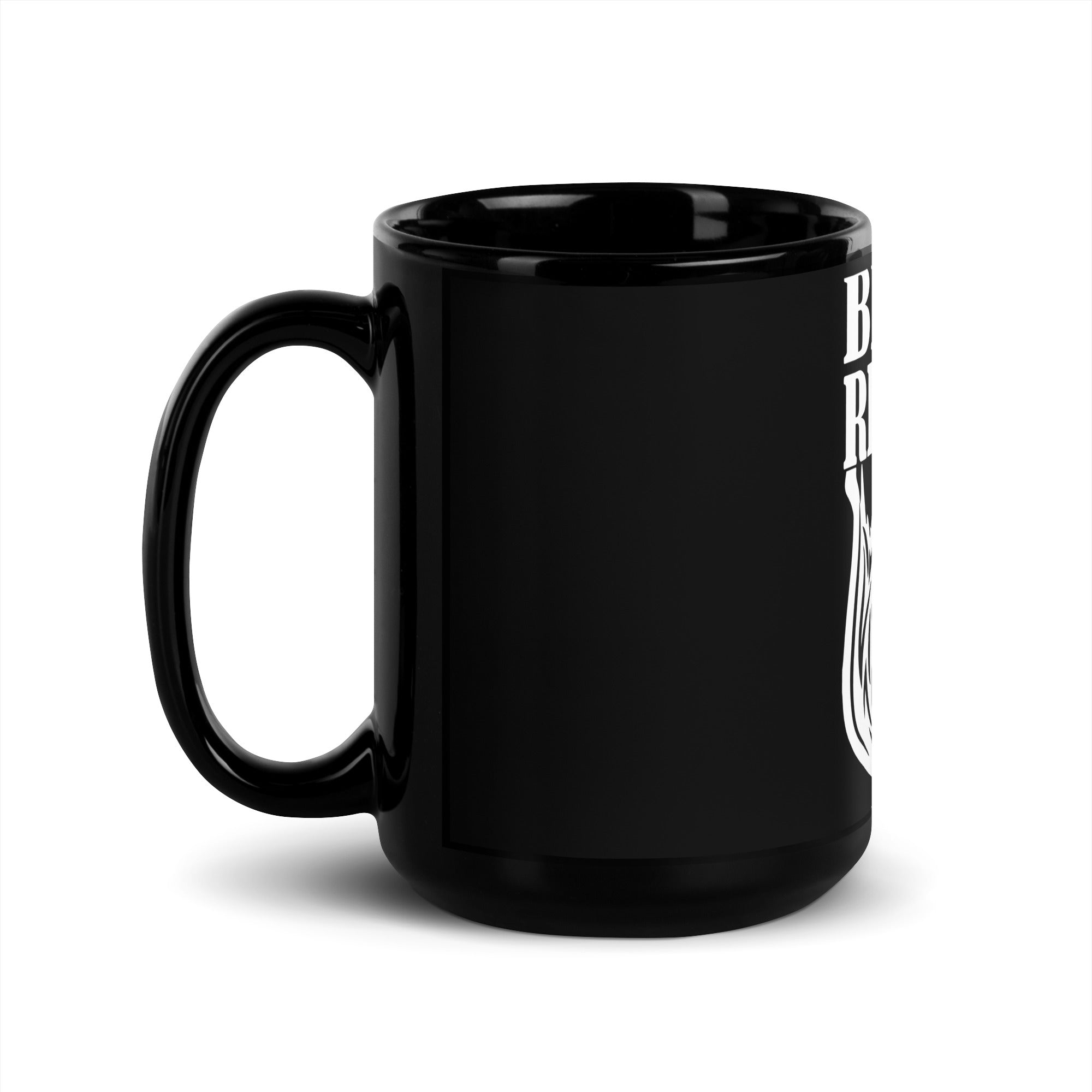 Bead Respect Black Glossy Mug